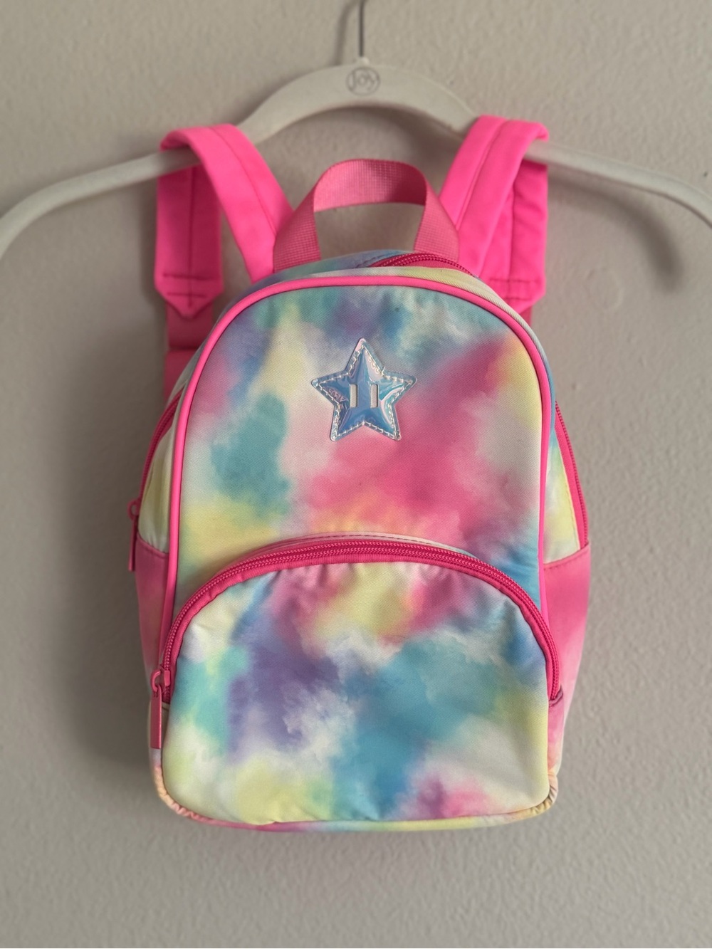 Claire’s Kids Pink Tie-Dye Star Mini Backpack